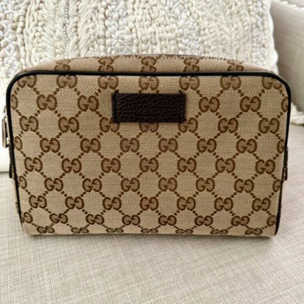 Gucci Beige and Brown Monogram Bag